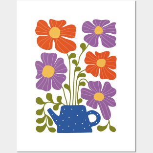 Tea Pot Flowers Posters and Art